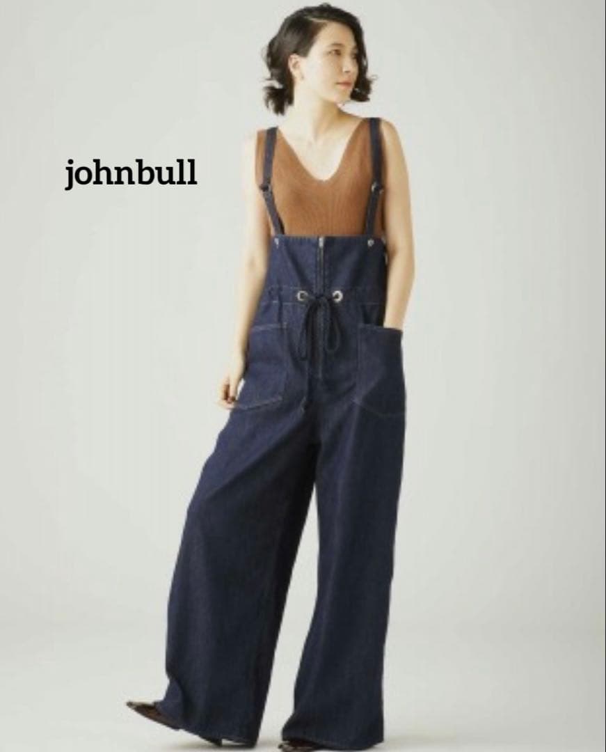 ジョンブル マリンパンツ　サスペンダーパンツ　オシャレ　大人サロペット