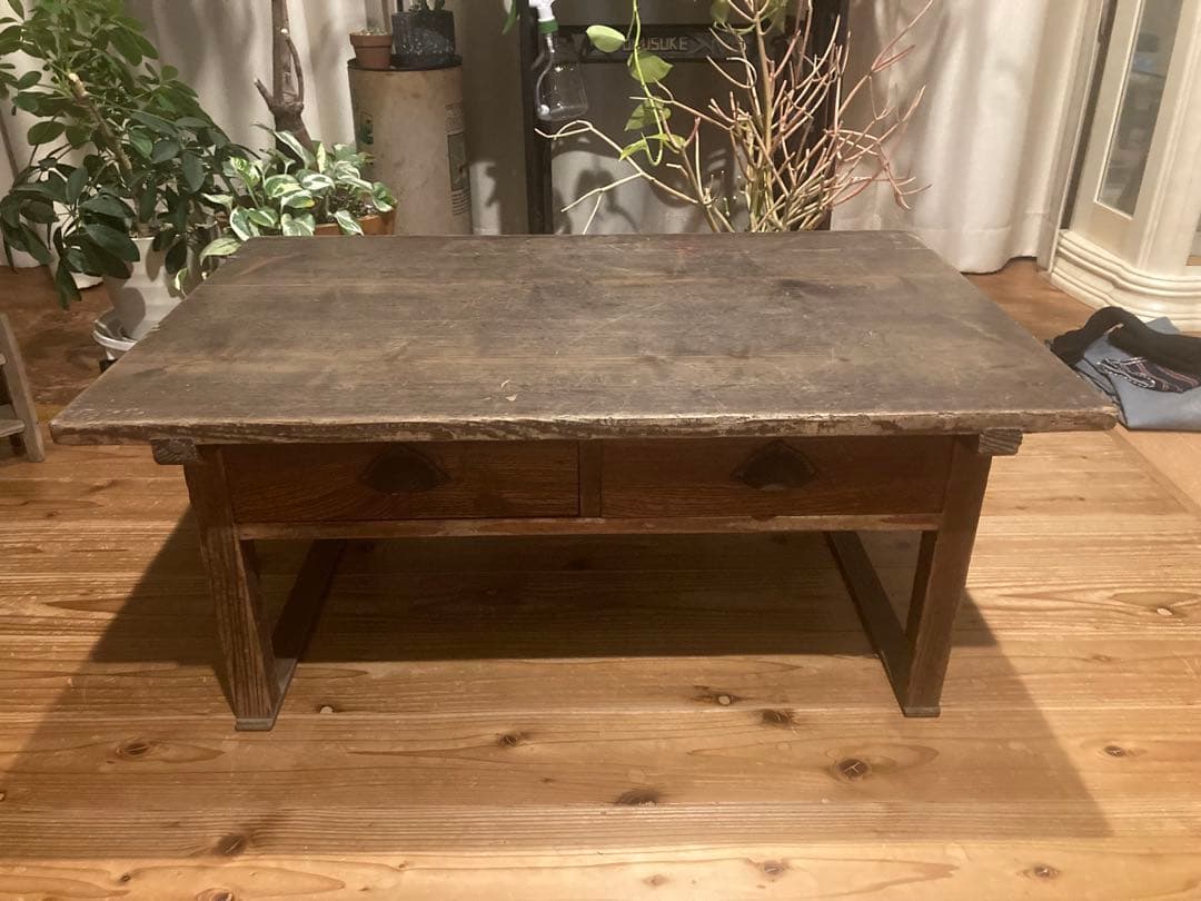 昭和レトロ　木製文机　ローテーブル　14