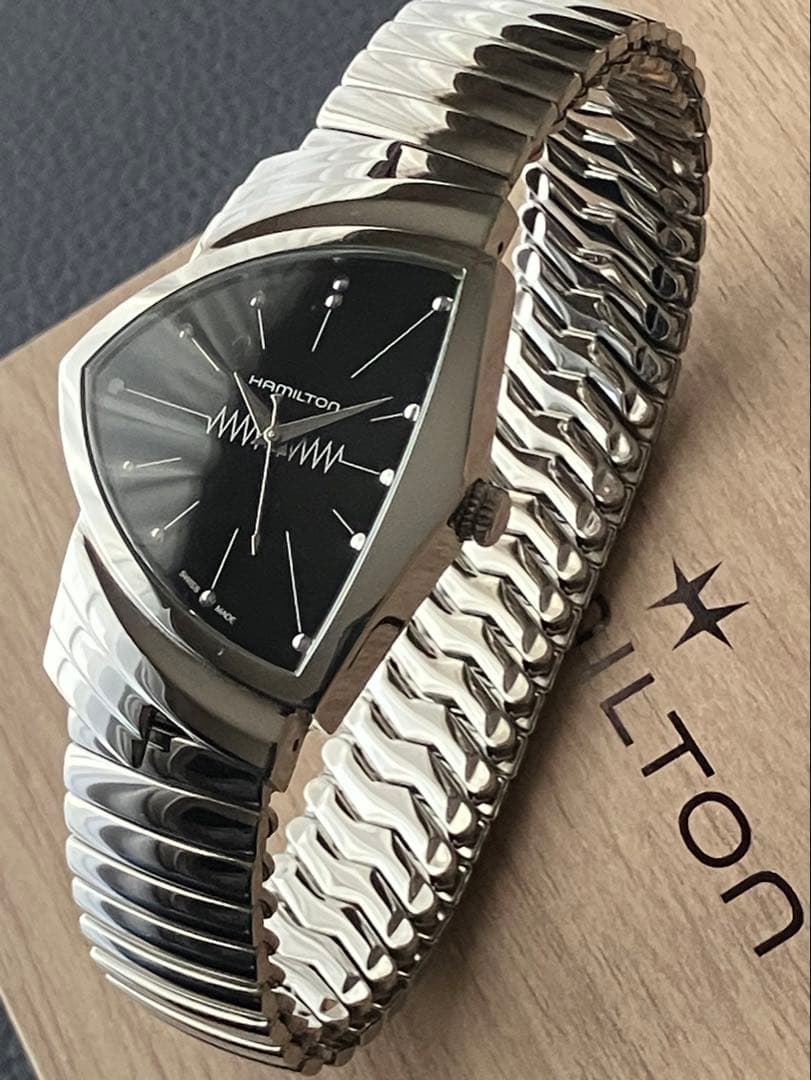 【きれい】ハミルトン 腕時計ベンチュラ 純正フレックス（蛇腹）ベルト