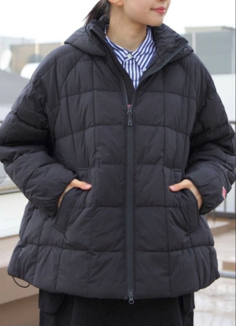 美品！　ダントン　フード　ダウン　ジャケット　チャコール S コート　アウター