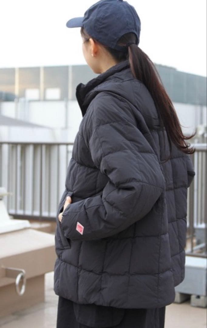 美品！　ダントン　フード　ダウン　ジャケット　チャコール S コート　アウター