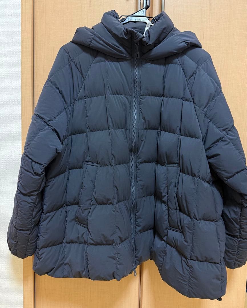 美品！　ダントン　フード　ダウン　ジャケット　チャコール S コート　アウター