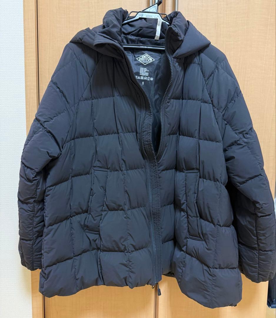 美品！　ダントン　フード　ダウン　ジャケット　チャコール S コート　アウター