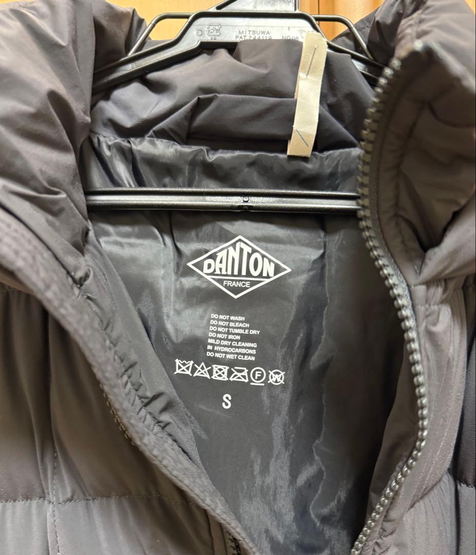 美品！　ダントン　フード　ダウン　ジャケット　チャコール S コート　アウター