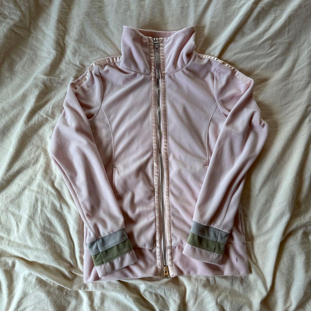 adidas アディダス　ピンクベロアジャージ　トラックジャケット　Y2K 平成