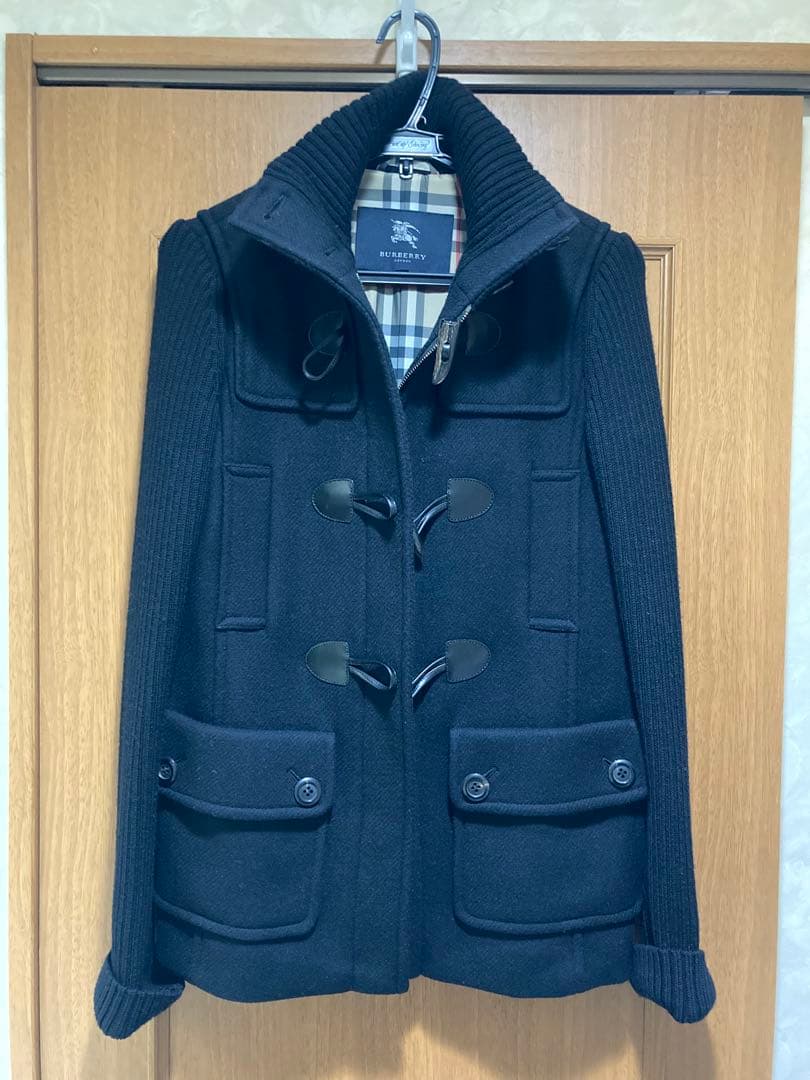 BURBERRY バーバリー ロンドン ダッフルコート レディース ブラック