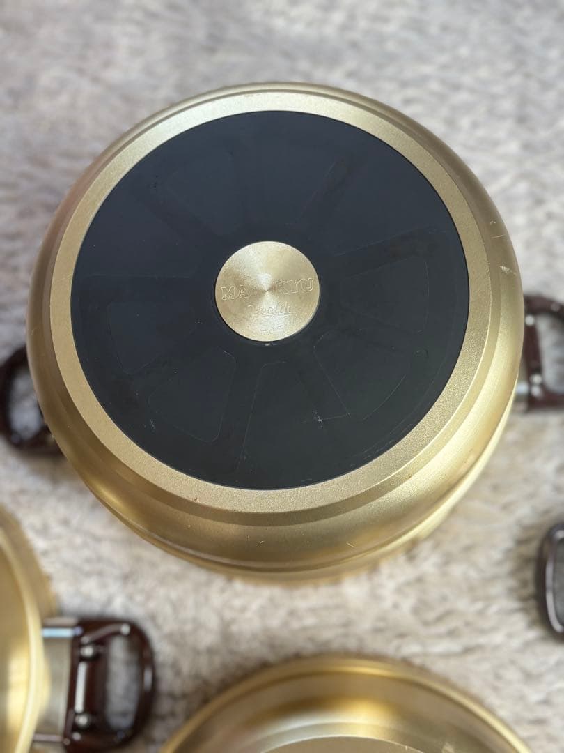 マル球産業　鍋セット　ゴールドシリーズ　ＩＨ対応