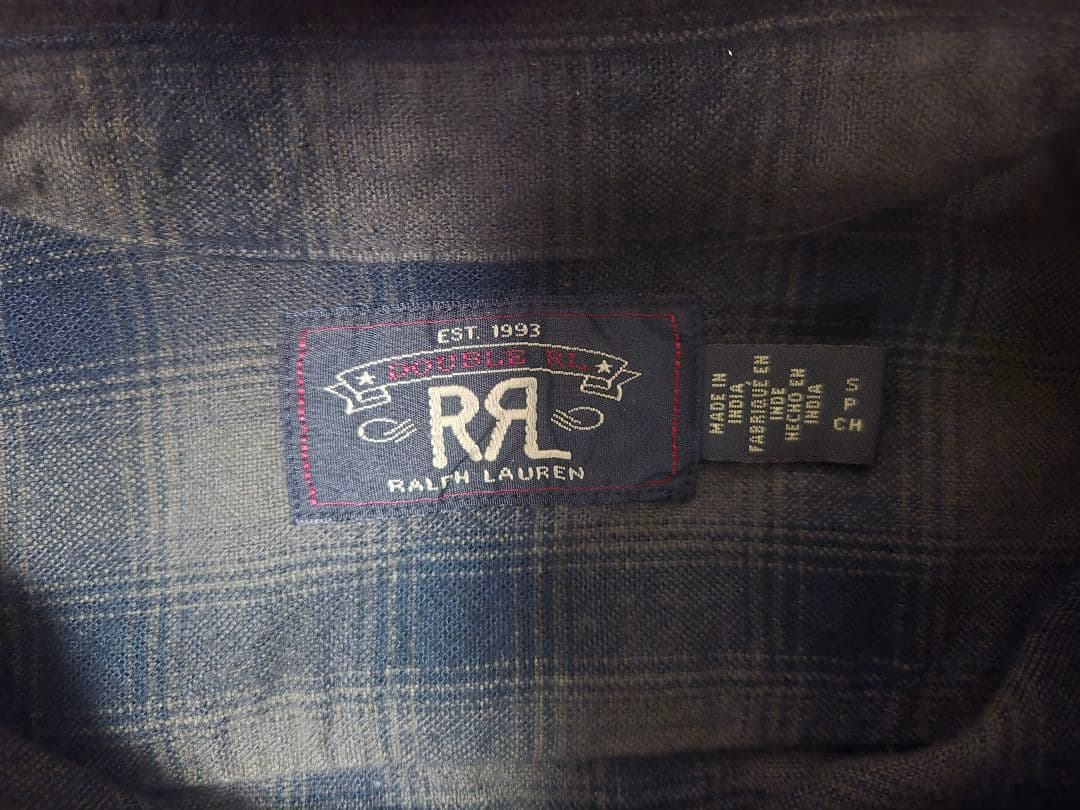 RRL ダブルアールエル　キムタク着用　グランメゾン　チェックシャツ