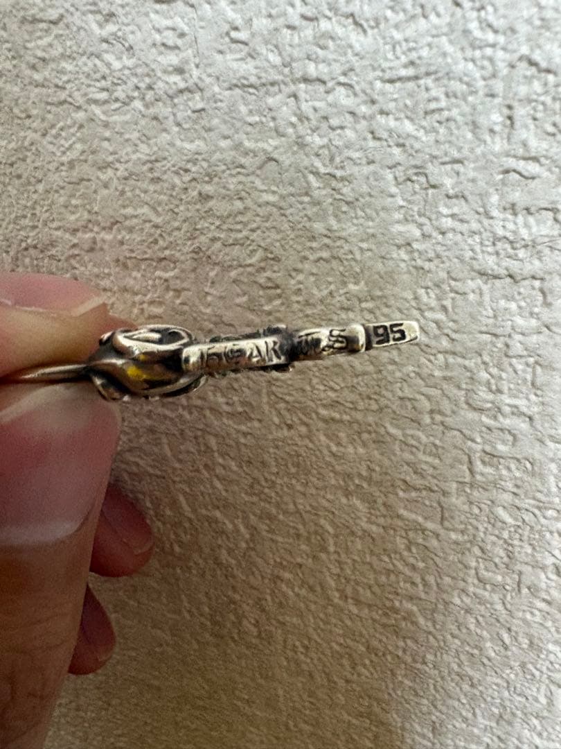 【1/20まで値引き中】クロムハーツ ハートダガー ペンダント 確実正規品