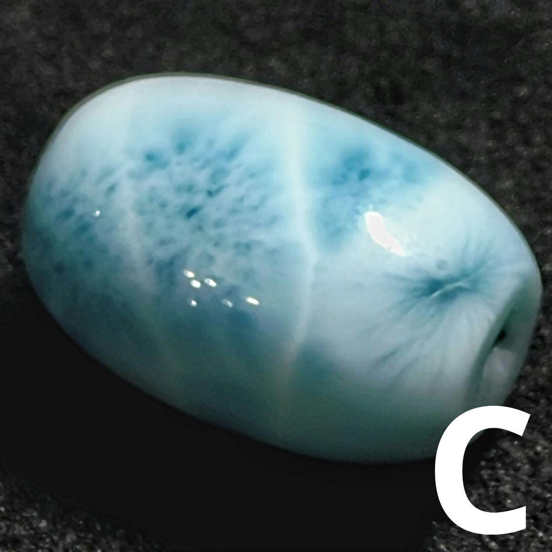 ★大粒！ラリマー 樽型 ビーズC(SA+)