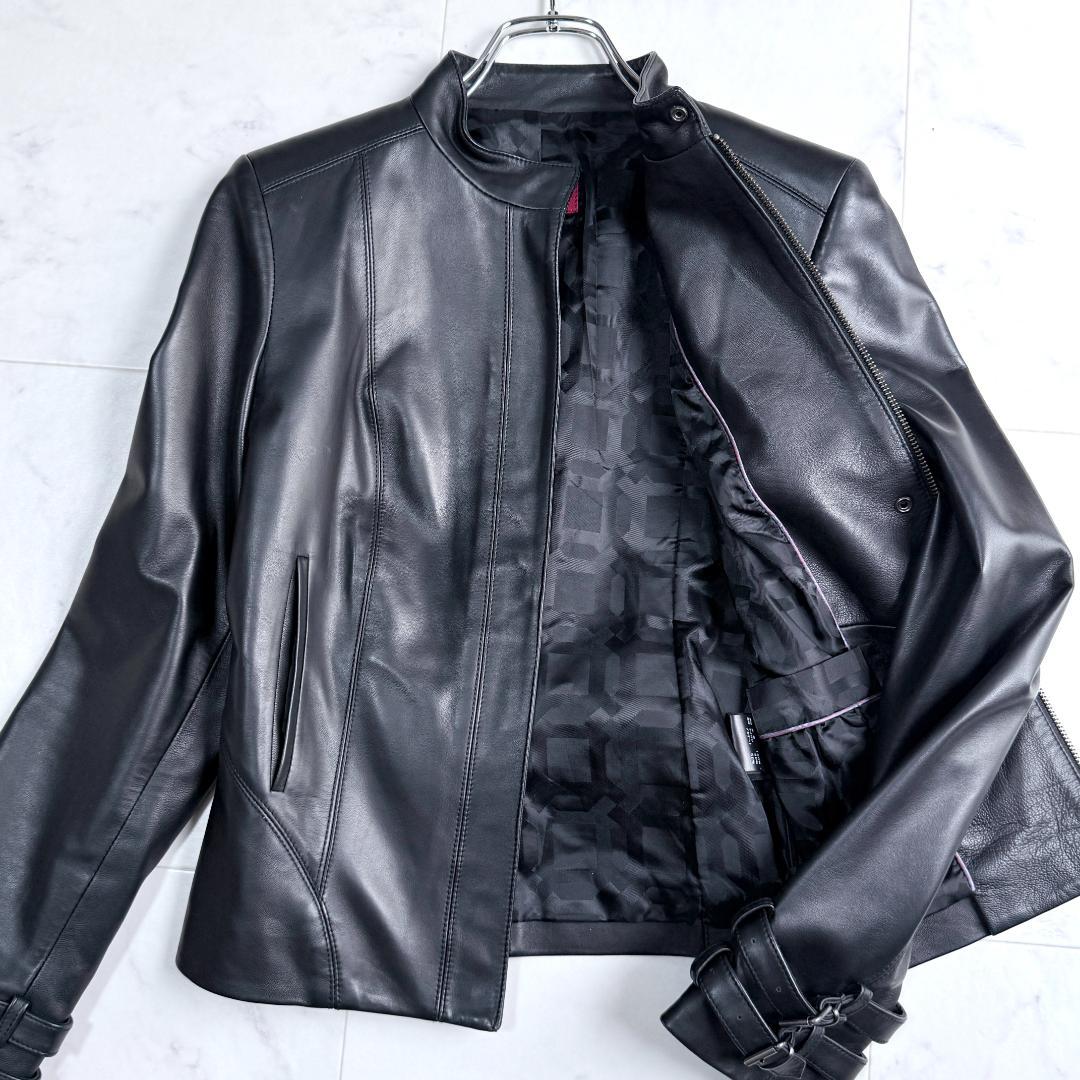 極美品 COLE HAAN ラムレザージャケット ラムスキン М