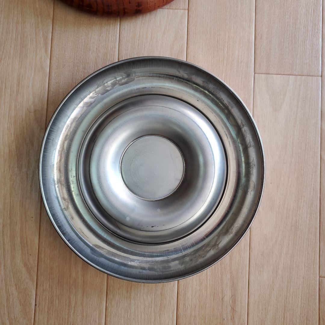 MATSUDA 置き型灰皿 ステンレス 木製昭和レトロスモークスタンド