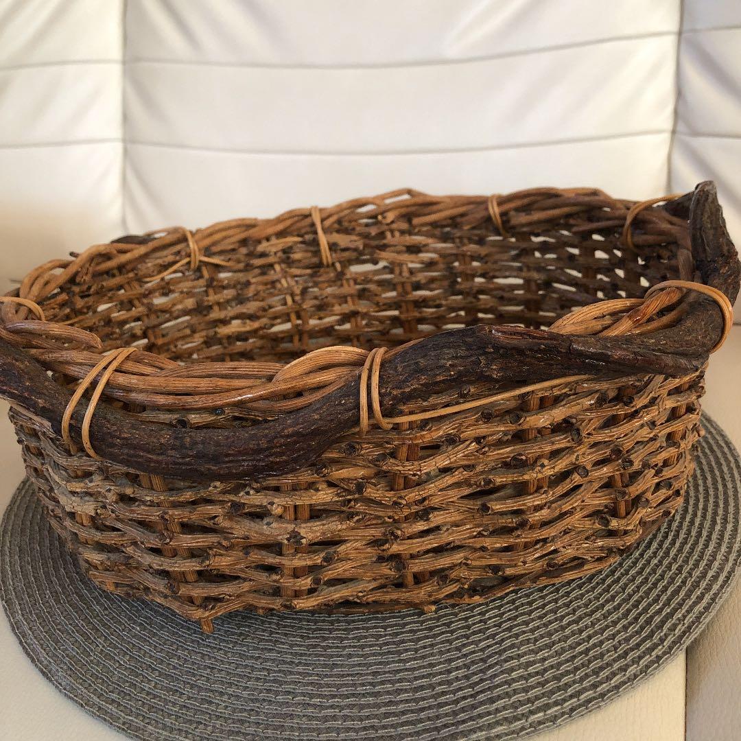 自然な❣️素朴な❣️手作り❣️味のある❣️山葡萄、蔓、籠、アンティーク、レトロ
