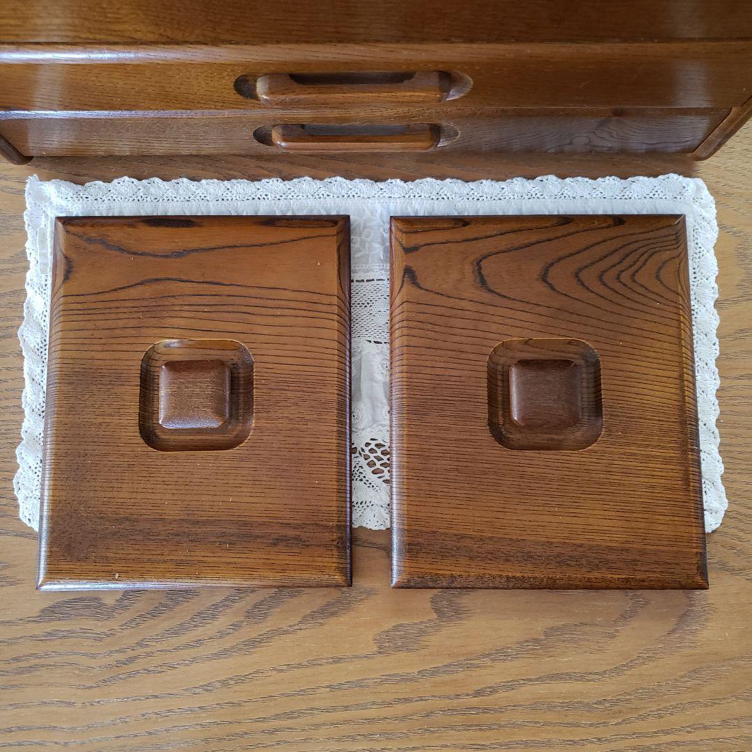 アンティーク レトロ 木製 ソーイングボックス 裁縫箱