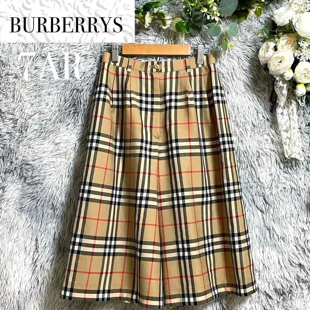 【美品】 バーバリー キュロット ノバチェック ゴルフ S BURBERRYS