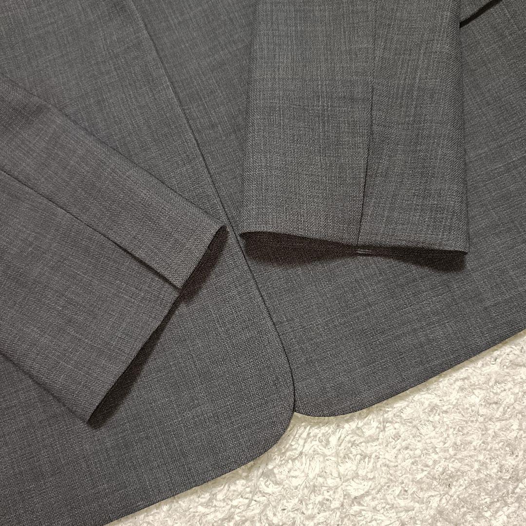 【美品】ミラオーウェン リネンライク ノーカラージャケット パンツスーツ