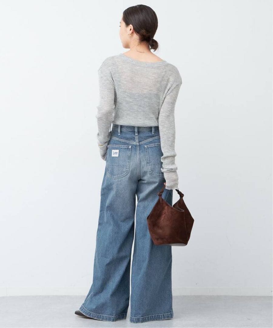 Deuxieme Classe Lee 別注 デニムワイドペインターパンツ 34