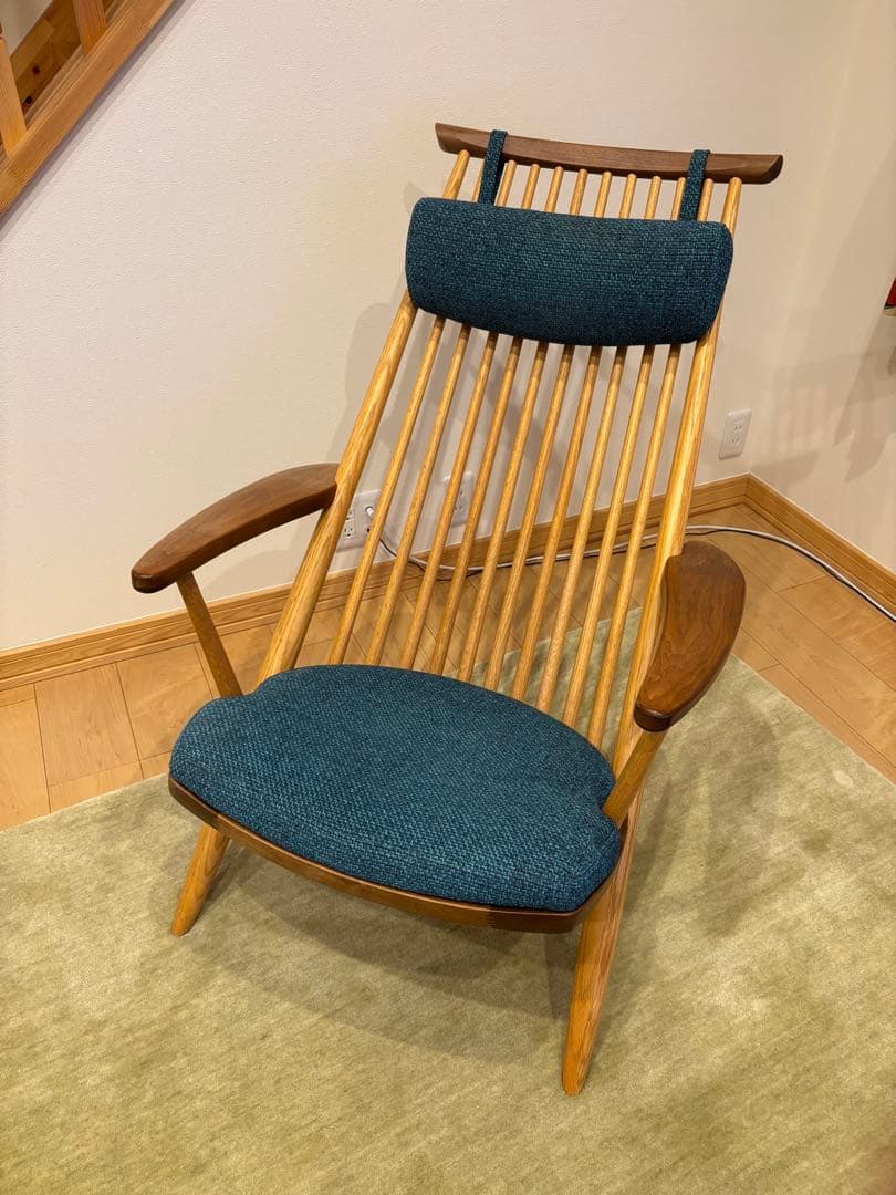 柏木工　シビルイージーチェア　ターコイズ