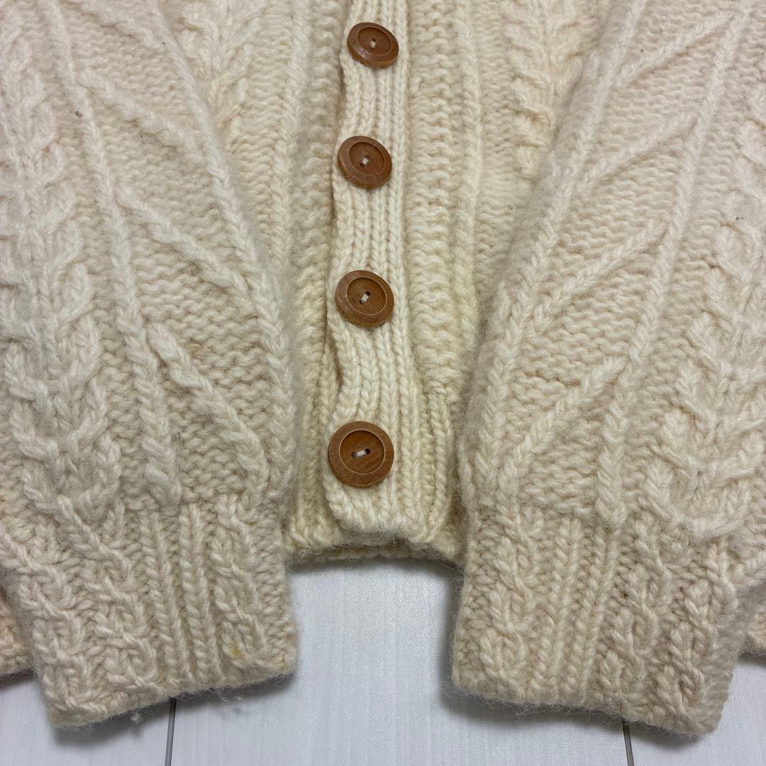 70'sビンテージ古着！WEBB HAND KNIT ハンドニット カーディガン