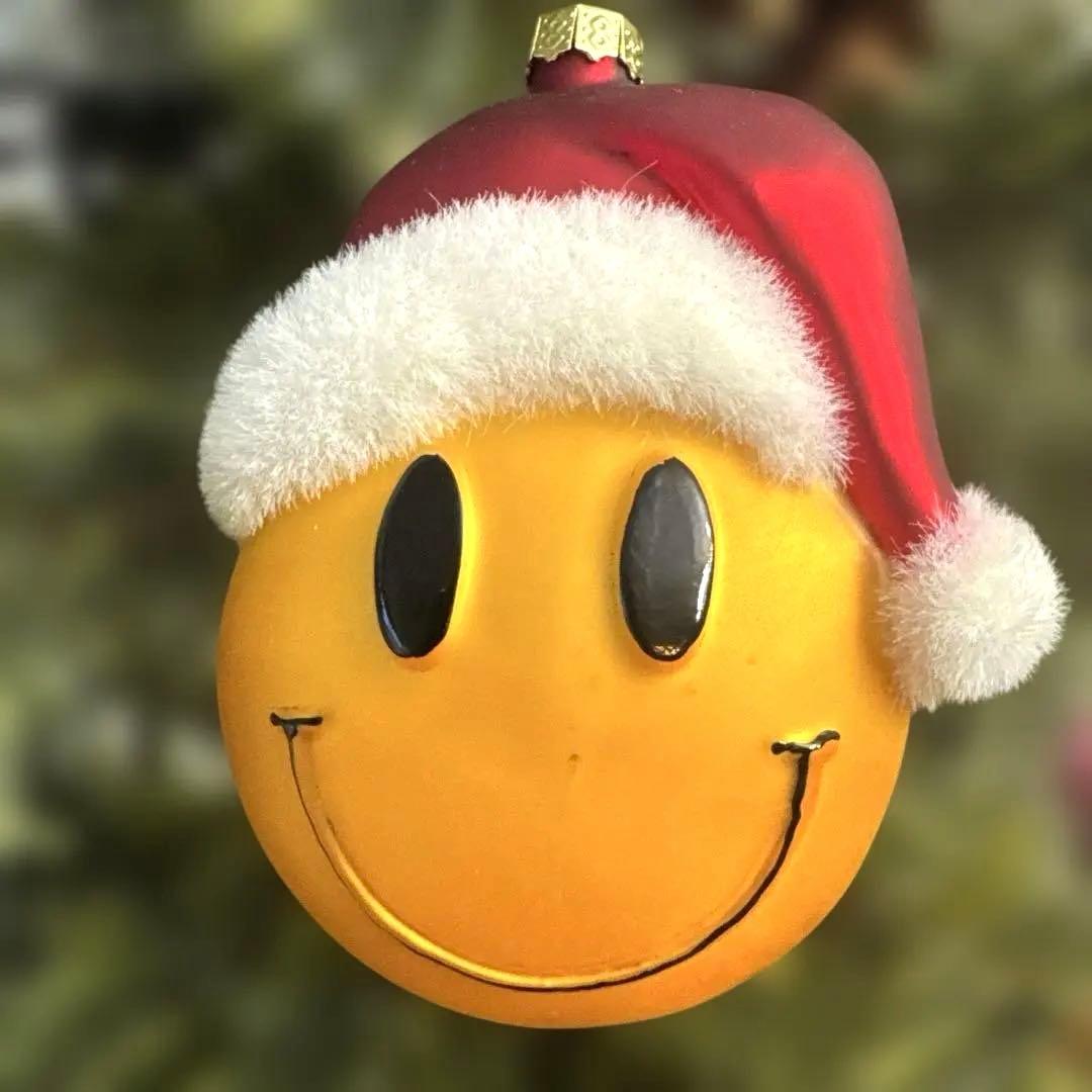 アスティエ　オーナメント　ニコちゃん　スマイル　クリスマス　サンタ