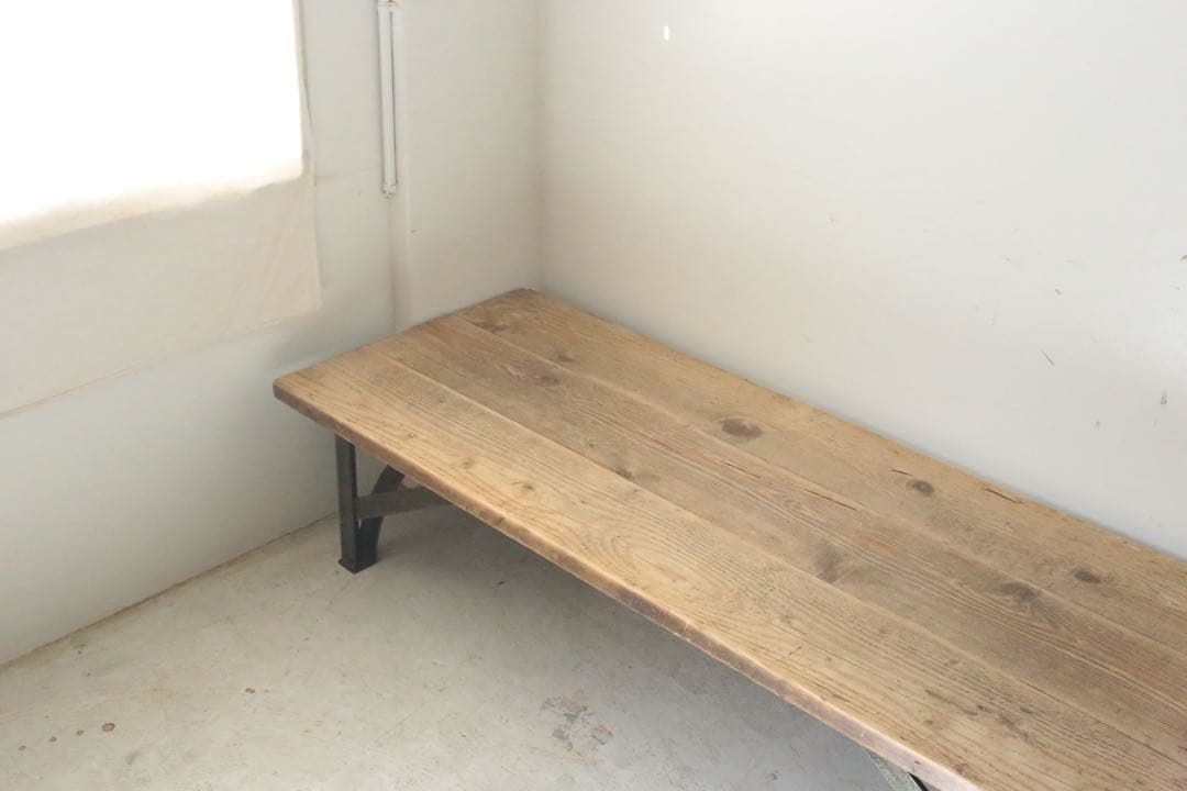 ヴィンテージ　アイアン　ローテーブル　ベンチ