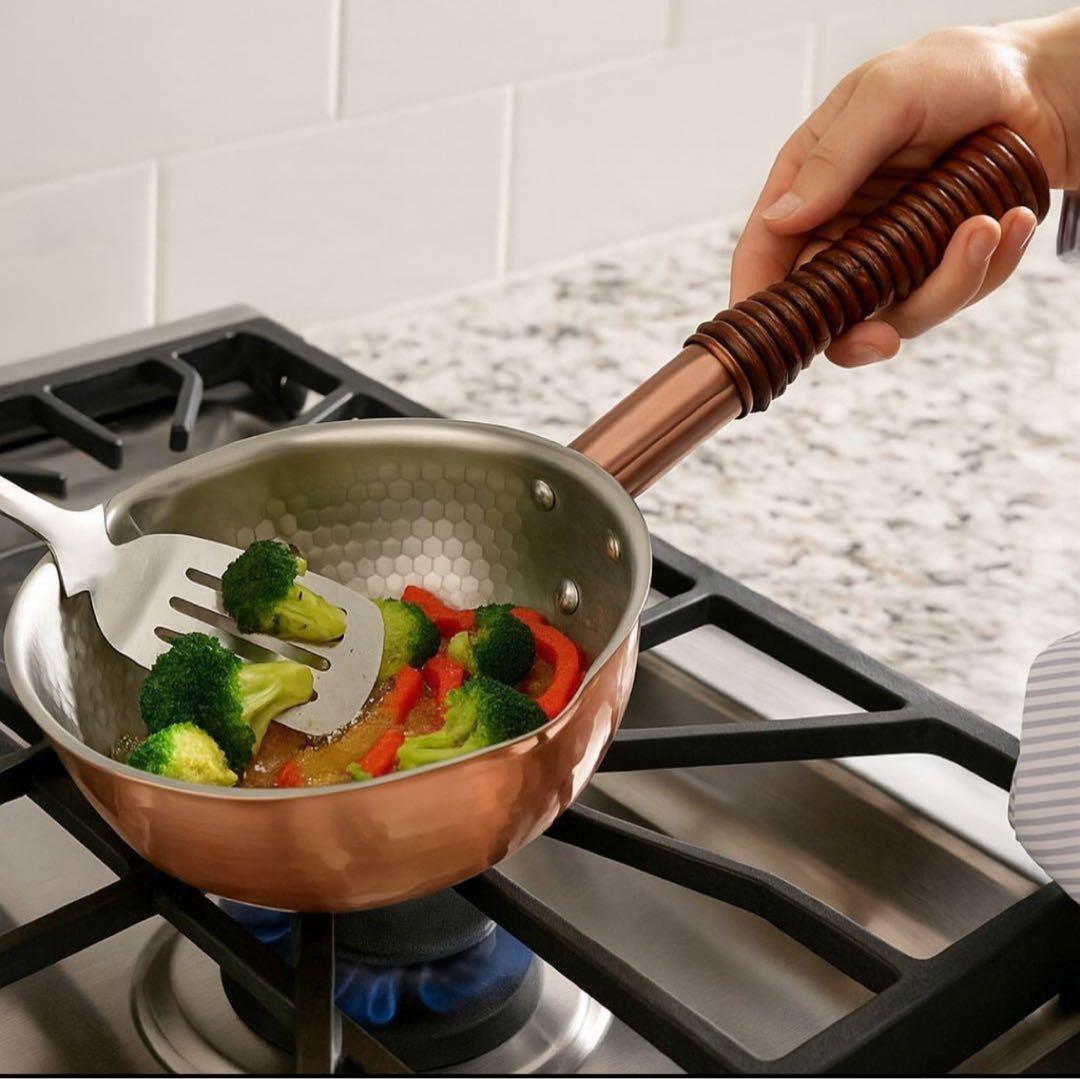 新品未使用 銅楽 まごころ伝心 雪平鍋 15cm 銅製 片手鍋 日本製 調理器具