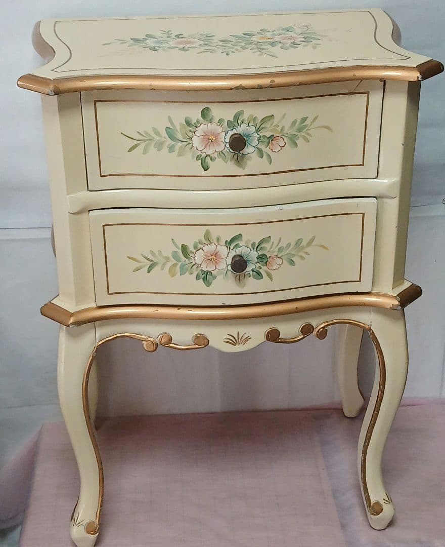 お値下げ！アンティーク 猫脚 キャビネット 棚 チェスト 花台 サイドテーブル