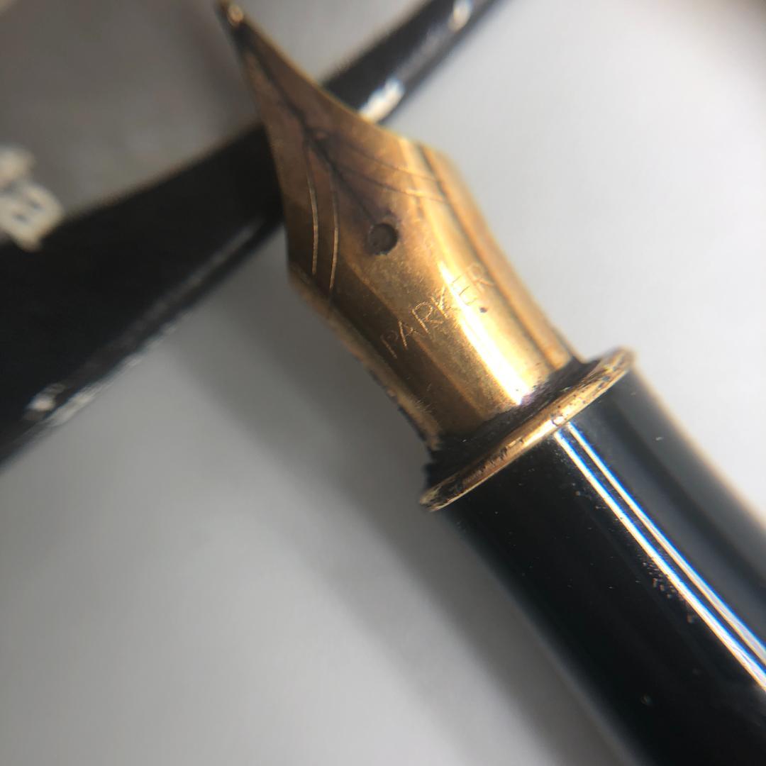 PARKER　パーカー　万年筆　ペン先　金色　ブラック　　文房具　希少品
