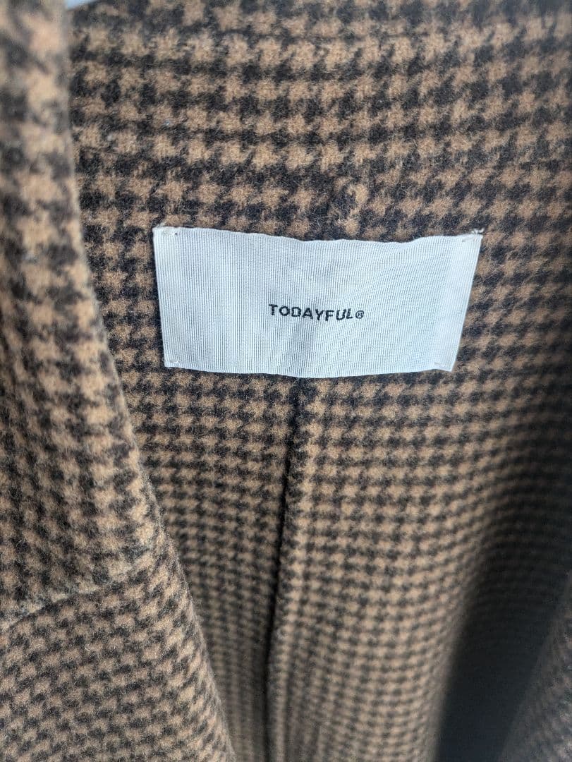 ジャケット・アウター TODAYFUL over check coat 38