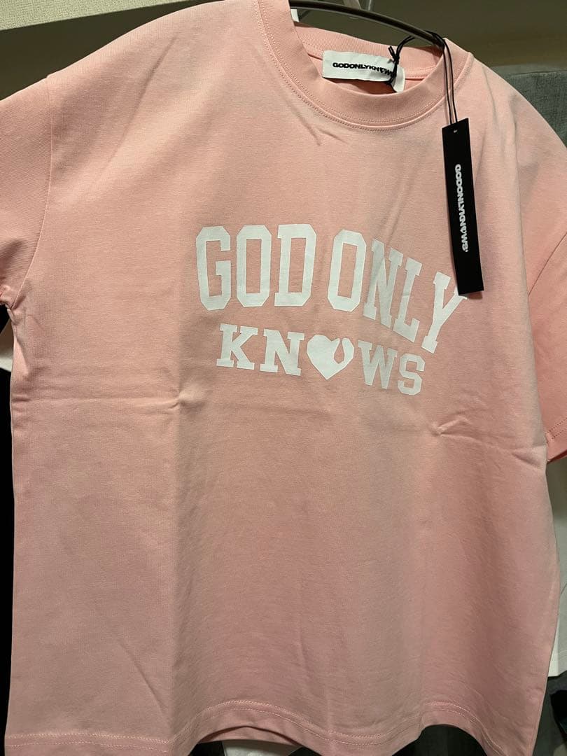 GOD ONLY KNOWS ピンク Tシャツ