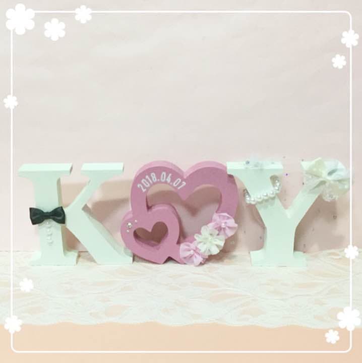 yuuu様確認用♡ウエディングバージョン・イニシャルオブジェ